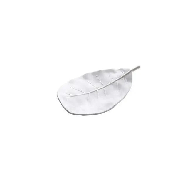 Dish à savon en forme de feuille exquise - Accessoire de salle de bain élégant