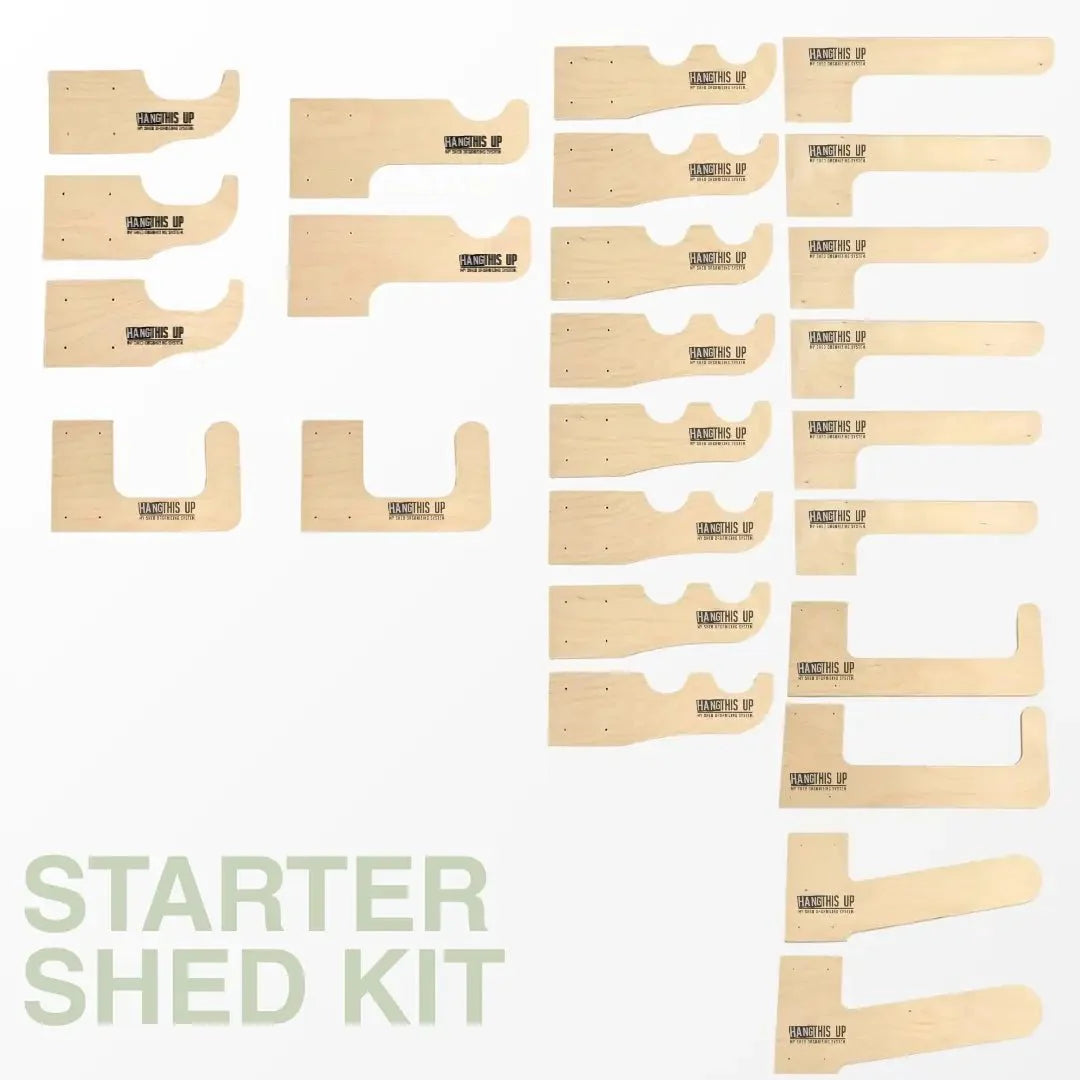 Kit d'organisation d'outils Deluxe pour un rangement efficace du cabanon