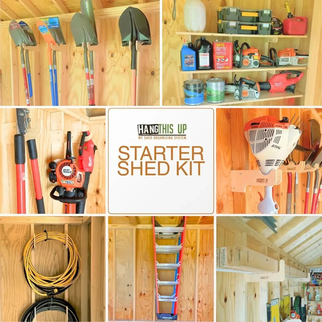 Kit d'organisation d'outils Deluxe pour un rangement efficace du cabanon