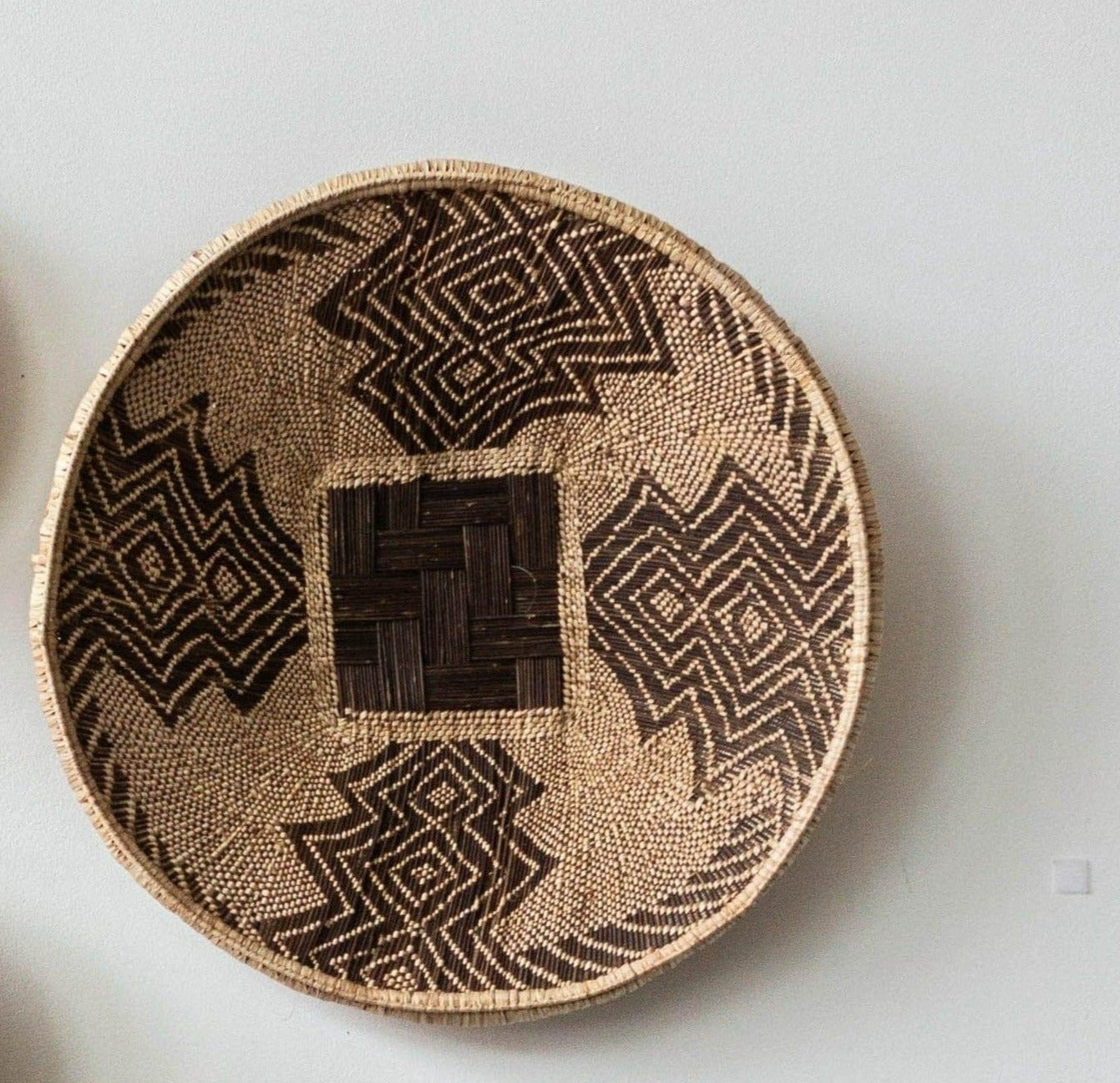 Zambian Plateau Decorative Wall Basket