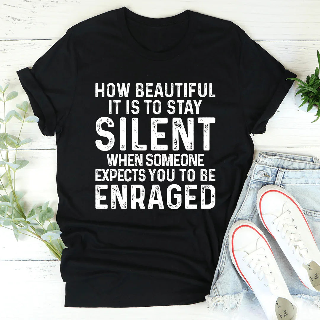 Camiseta Stay Silent - Camiseta Ingeniosa y Cómoda