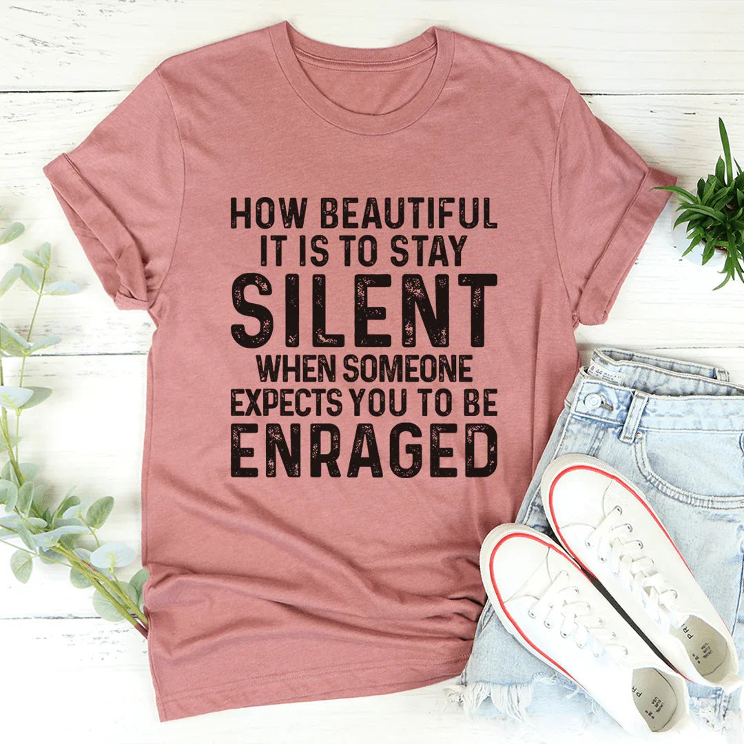 Camiseta Stay Silent - Camiseta Ingeniosa y Cómoda