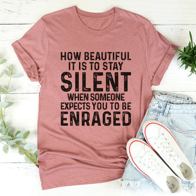 Camiseta Stay Silent - Camiseta Ingeniosa y Cómoda