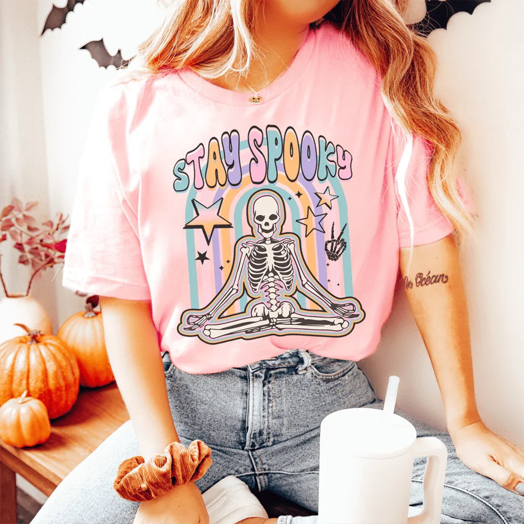 T-shirt Squelette Reste Étrange
