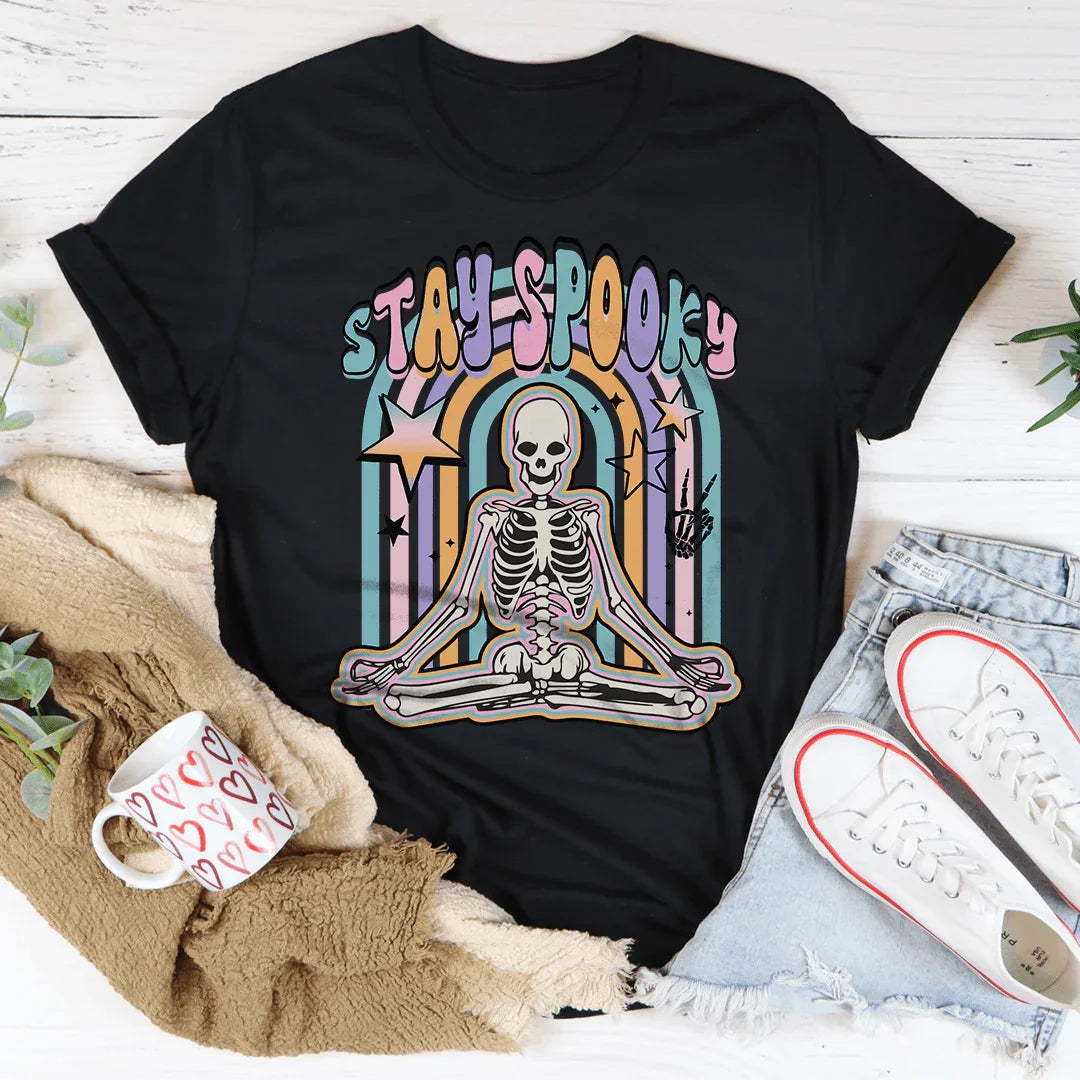 T-shirt Squelette Reste Étrange