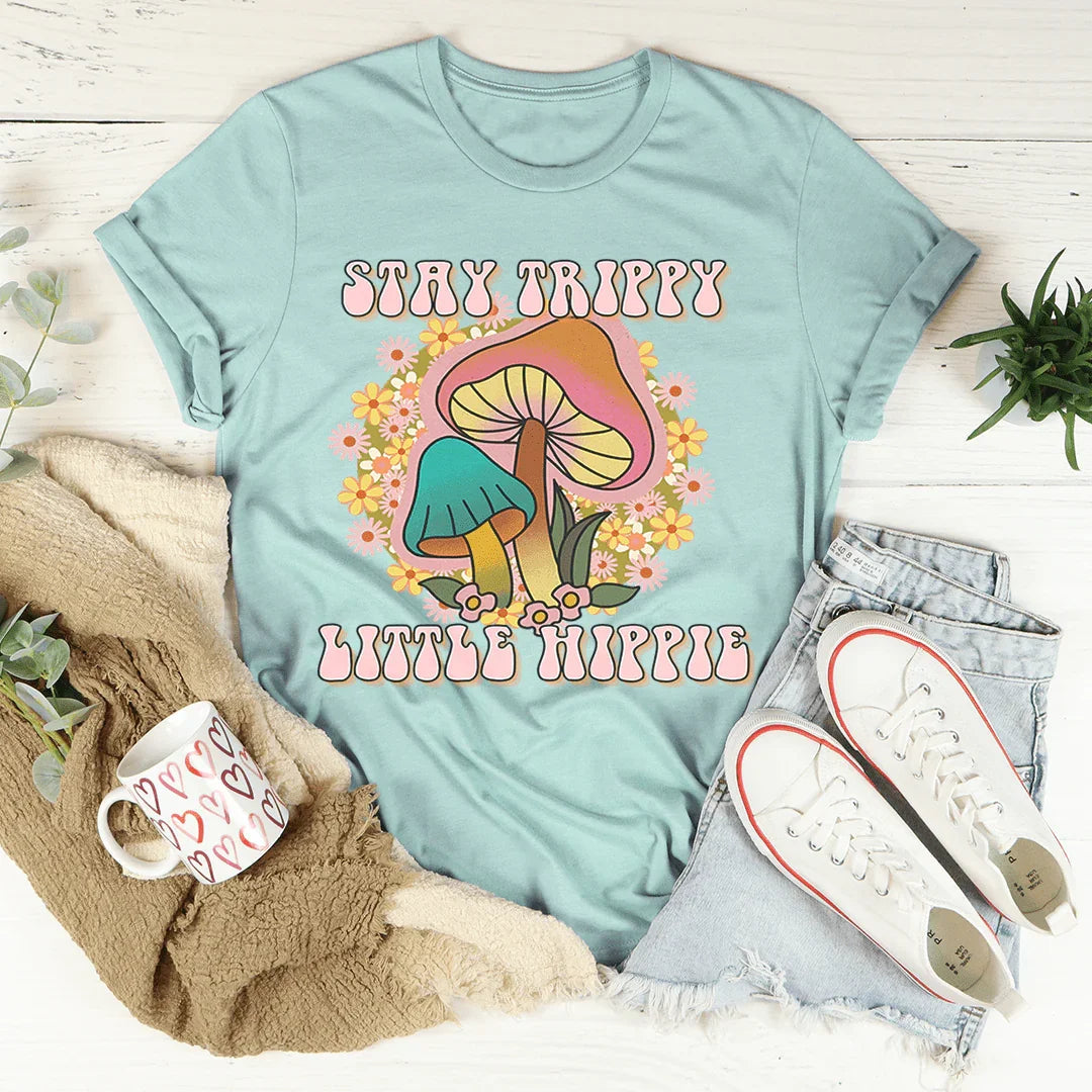 Camiseta con hongos hippies que te mantiene alucinante