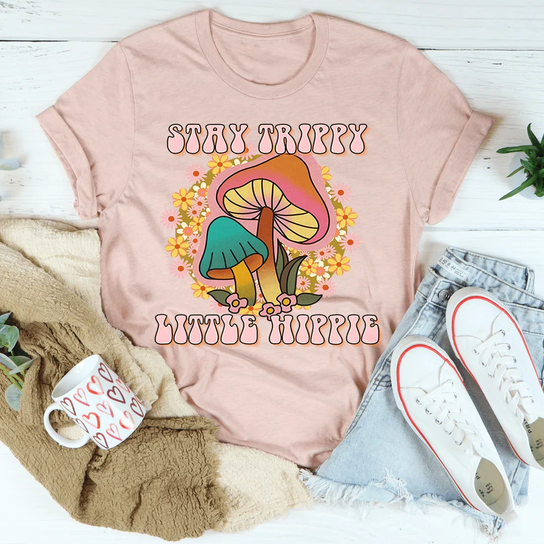 Camiseta con hongos hippies que te mantiene alucinante