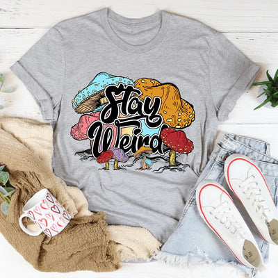 T-shirt Reste Étrange - Confort en Coton Doux