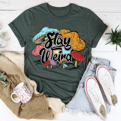 T-shirt Reste Étrange - Confort en Coton Doux