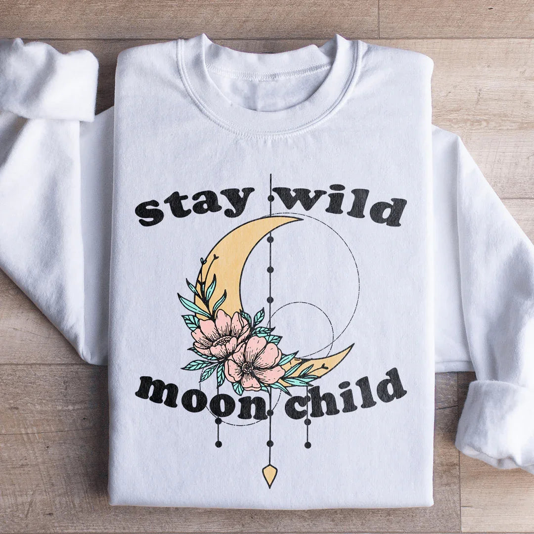 Sudadera bohemia para niños Stay Wild Moon