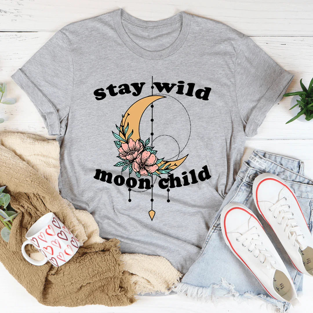 Stay Wild Moon Child Boho Tee - Korvel