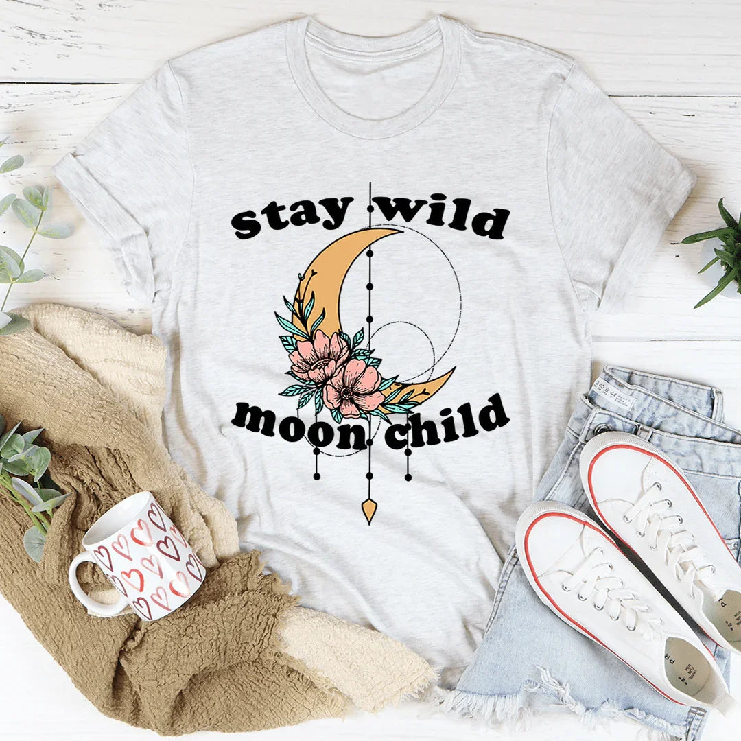 Stay Wild Moon Child Boho Tee - Korvel