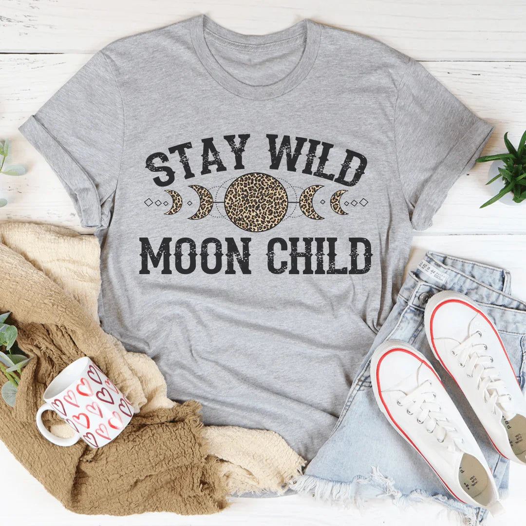 Stay Wild Moon Child Leopard Tee - Korvel