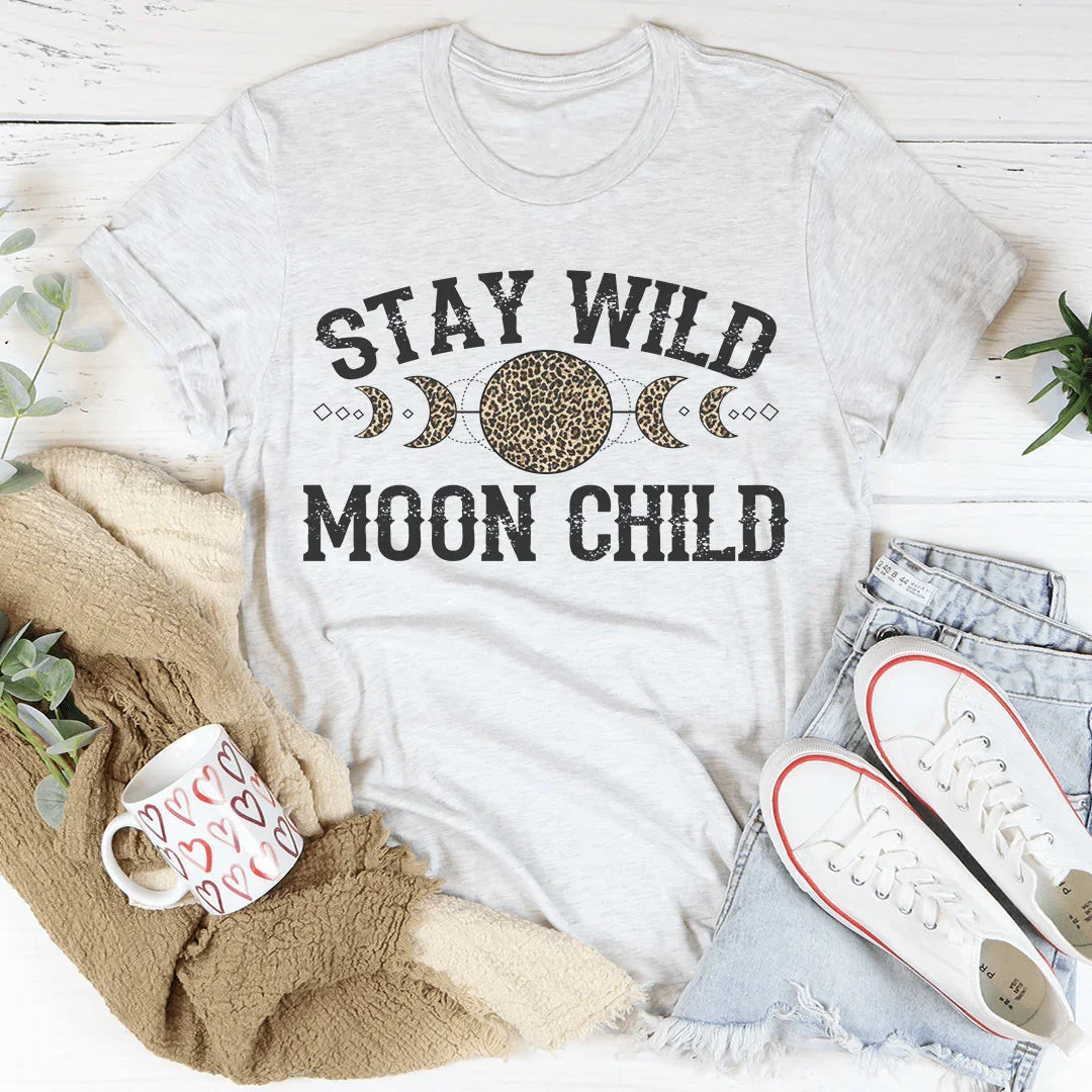 Stay Wild Moon Child Leopard Tee - Korvel