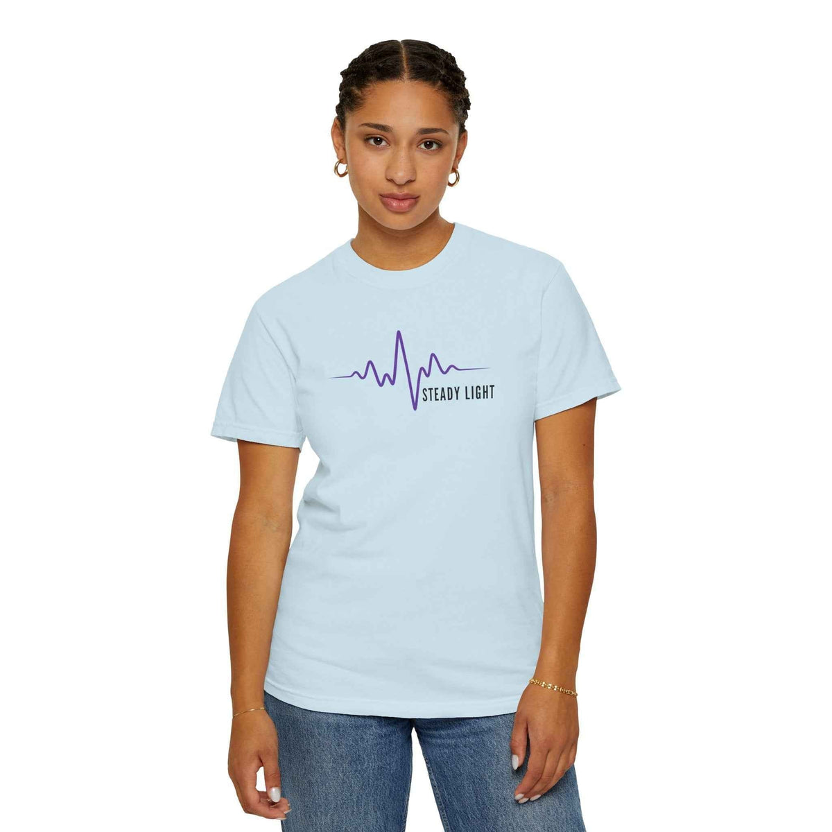 Camiseta Steady Light EEG Wave - Camiseta Minimalista de Conciencia