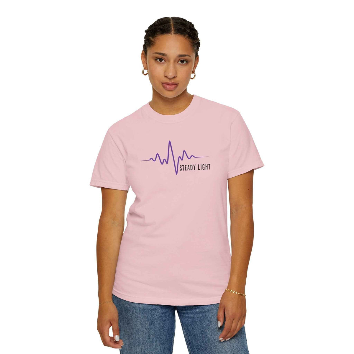 Camiseta Steady Light EEG Wave - Camiseta Minimalista de Conciencia