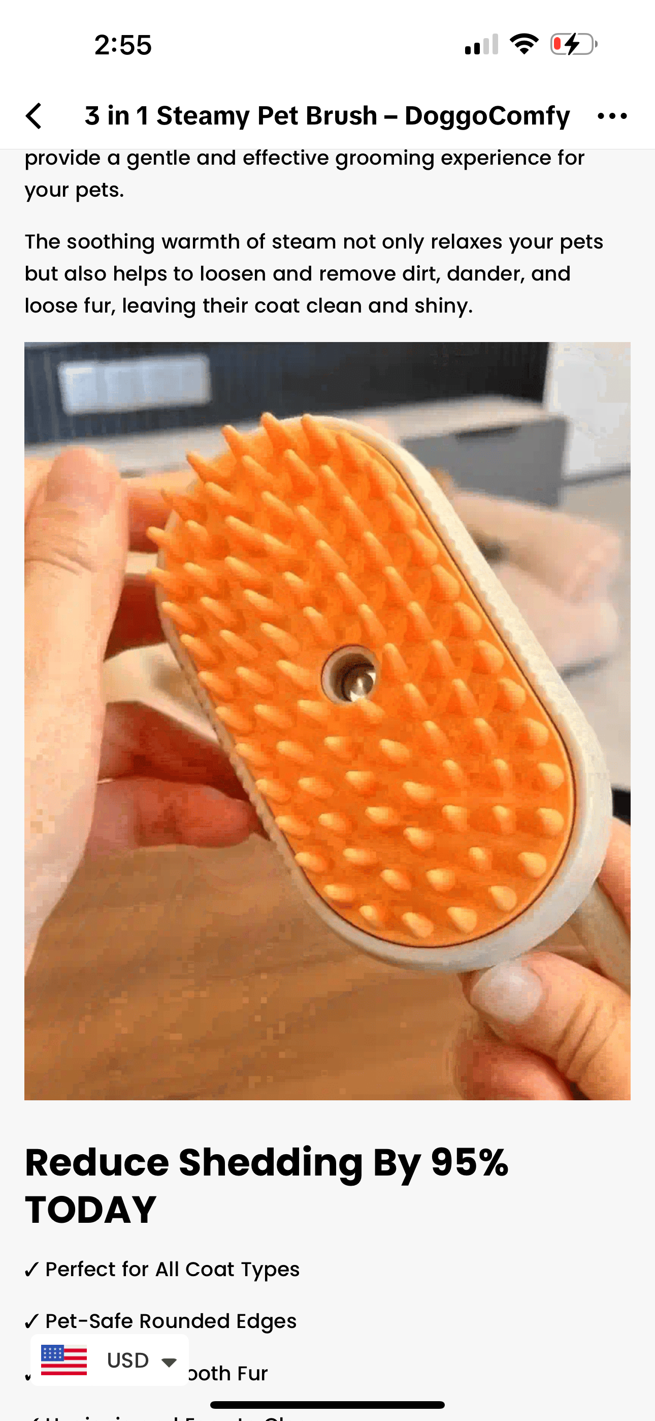 Steamy Hair Brush - Korvel