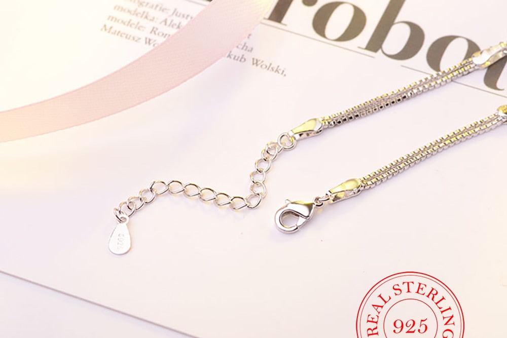 Sterling Silver Infinity Charm Bracelet for Women