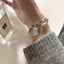 Sterling Silver Heart Link Bracelet - Adjustable & Elegant Design
