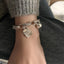 Sterling Silver Heart Link Bracelet - Adjustable & Elegant Design