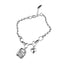 Sterling Silver Heart Link Bracelet - Adjustable & Elegant Design