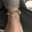 Sterling Silver Heart Link Bracelet - Adjustable & Elegant Design