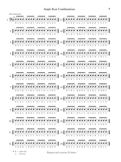 Stick Control: For the Snare Drummer (Spiral Bound) - Korvel