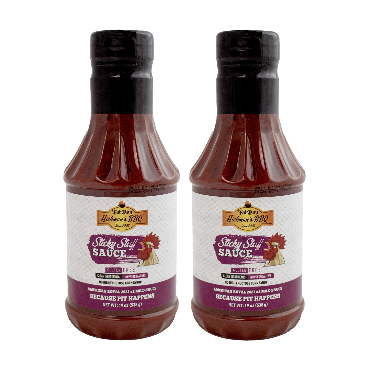 Sauce BBQ Naturelle Sans Gluten Sticky Stuff - Pack de 2