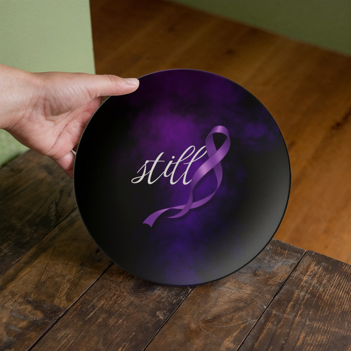 Still Decorative Plate | Epilepsy Awareness Design