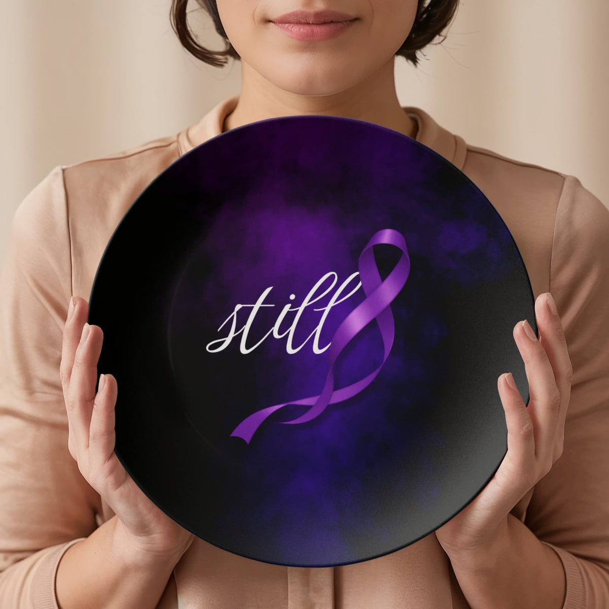 Still Decorative Plate | Epilepsy Awareness Design