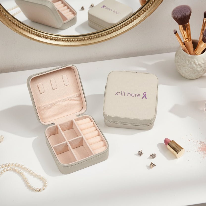 Still Here — Compact Travel Case (Blush)