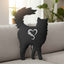 Toujours là. Toujours en train de juger. Coussin Silhouette de Chat