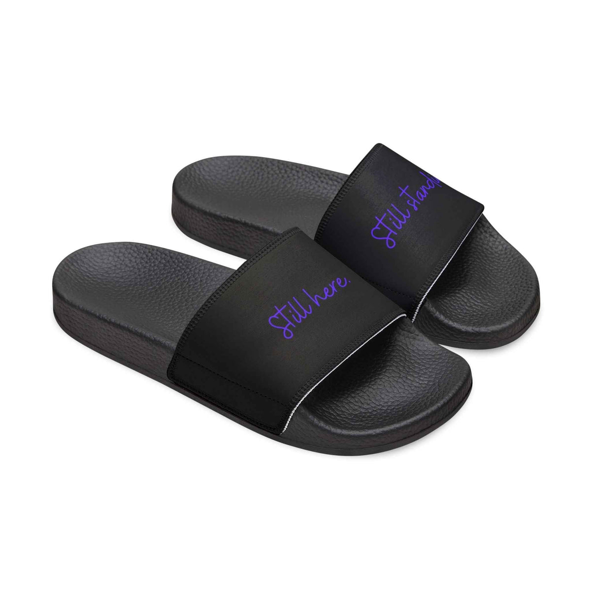 Still Here / Still Standing Slide Sandals — Quiet Strength Edition