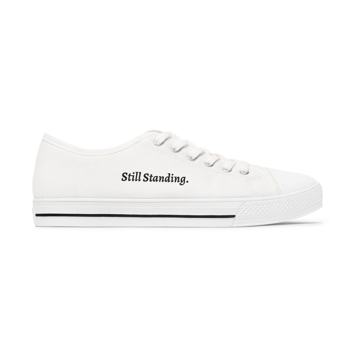 Still Standing – Worried Eagle Low Top Sneakers