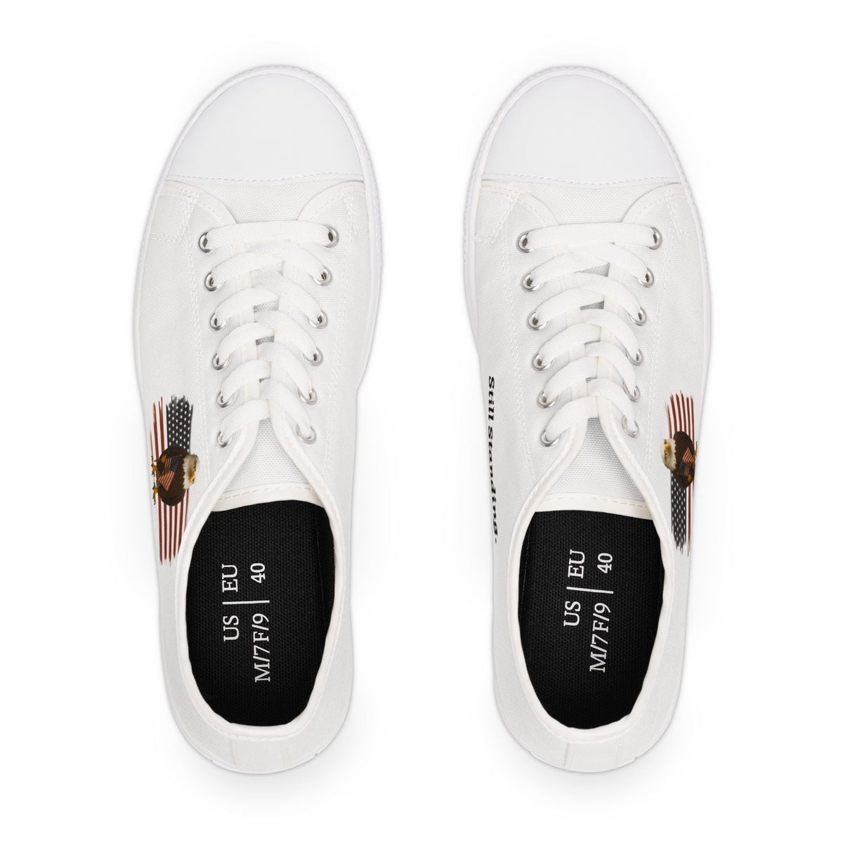 Still Standing – Worried Eagle Low Top Sneakers