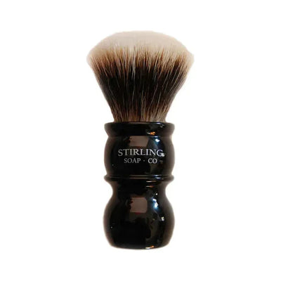 Stirling Soap Co. Black Handle Fan Knot Badger Shaving Brush