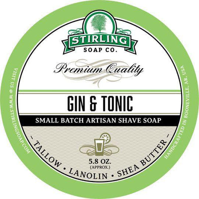 Collection de rasage Gin & Tonic de Stirling Soap Co.