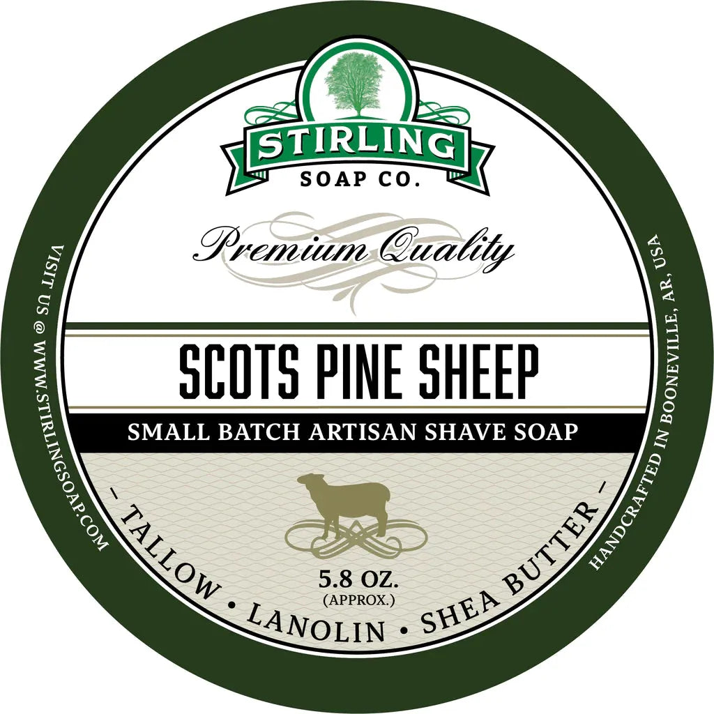 Collection de rasage Scots Pine de Stirling Soap Co.