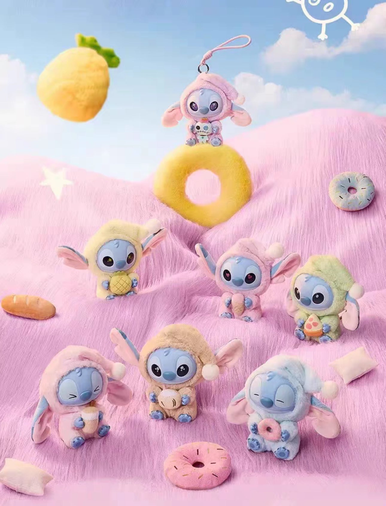 Stitch Sleepy Snack Box - Disney Collectible Plush