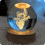 StitchGlow Sphere - Lampe de Nuit Gravée au Laser 3D