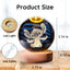 StitchGlow Sphere - Lampe de Nuit Gravée au Laser 3D