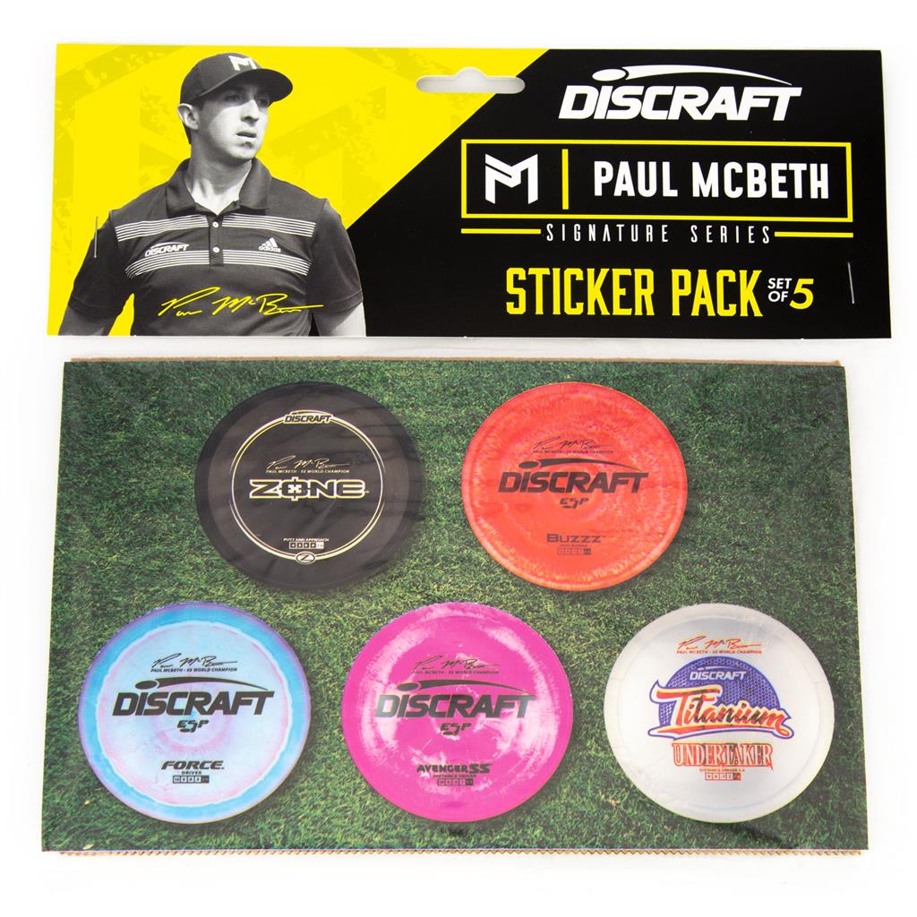 Paul McBeth Signature Series Sticker Pack - 5 Waterproof Stickers