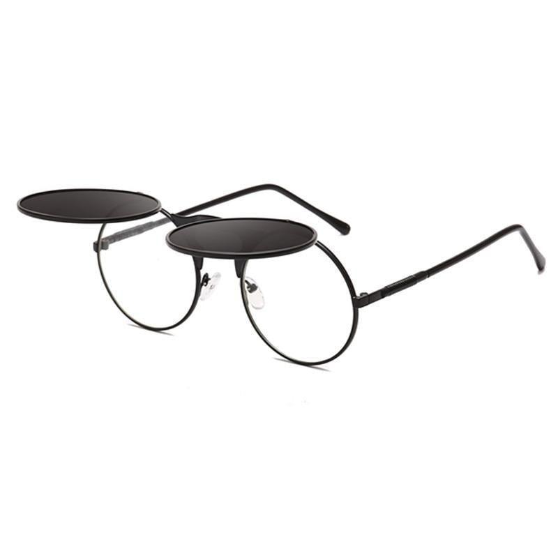 Chic Flip-Up Sunglasses for Men & Women - Stylish Dual Lens Eyewear - Korvel