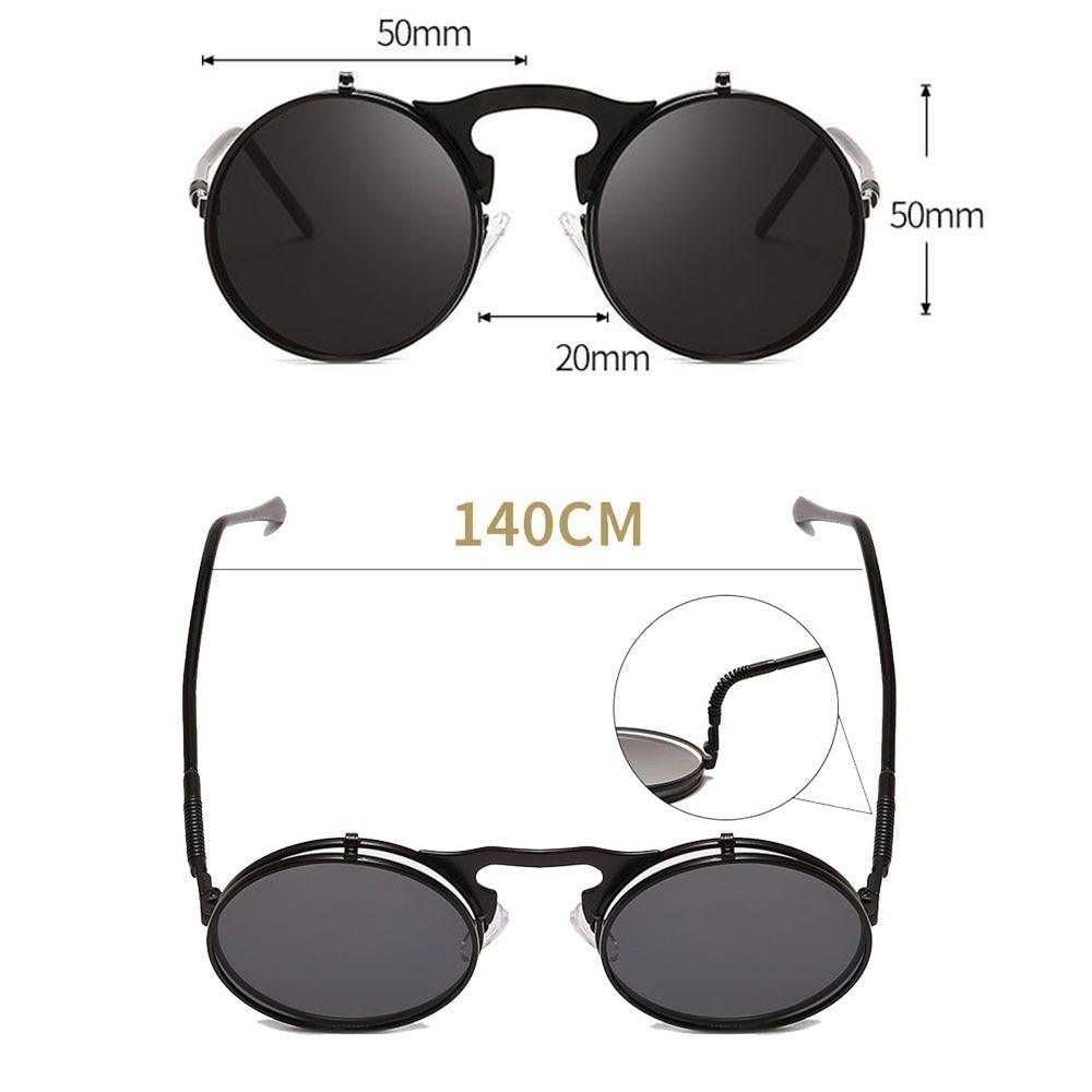 Chic Flip-Up Sunglasses for Men & Women - Stylish Dual Lens Eyewear - Korvel