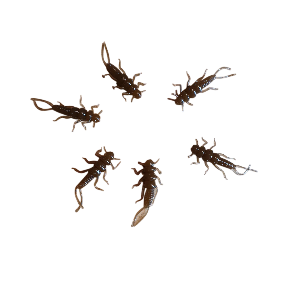 Custom 1.375" Soft Plastic Stonefly Nymphs