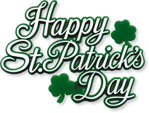 Happy St. Patrick's Day Decorative Plaque - 3"
