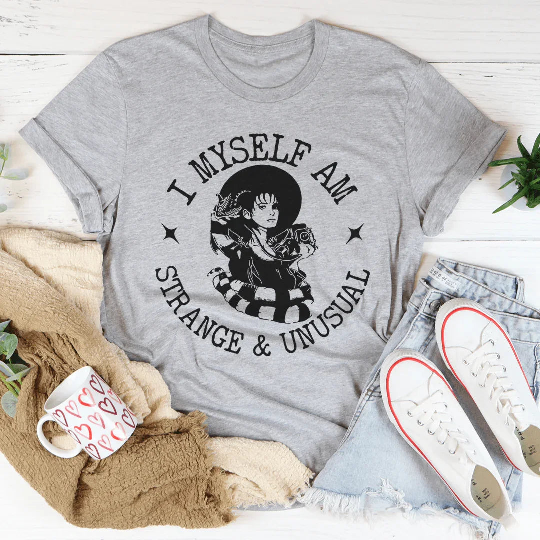 Camiseta extraña e inusual