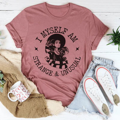 Camiseta extraña e inusual