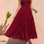 Strap top skirt with pleats and spliced A-line large swing dress - Korvel