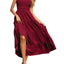 Strap top skirt with pleats and spliced A-line large swing dress - Korvel